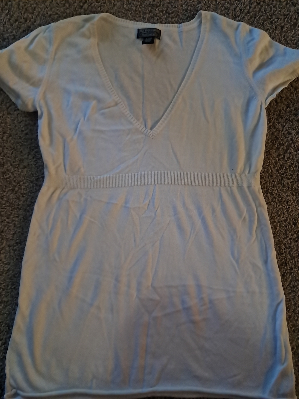 Ralph Lauren White V-Neck Short Sleeve Tunic